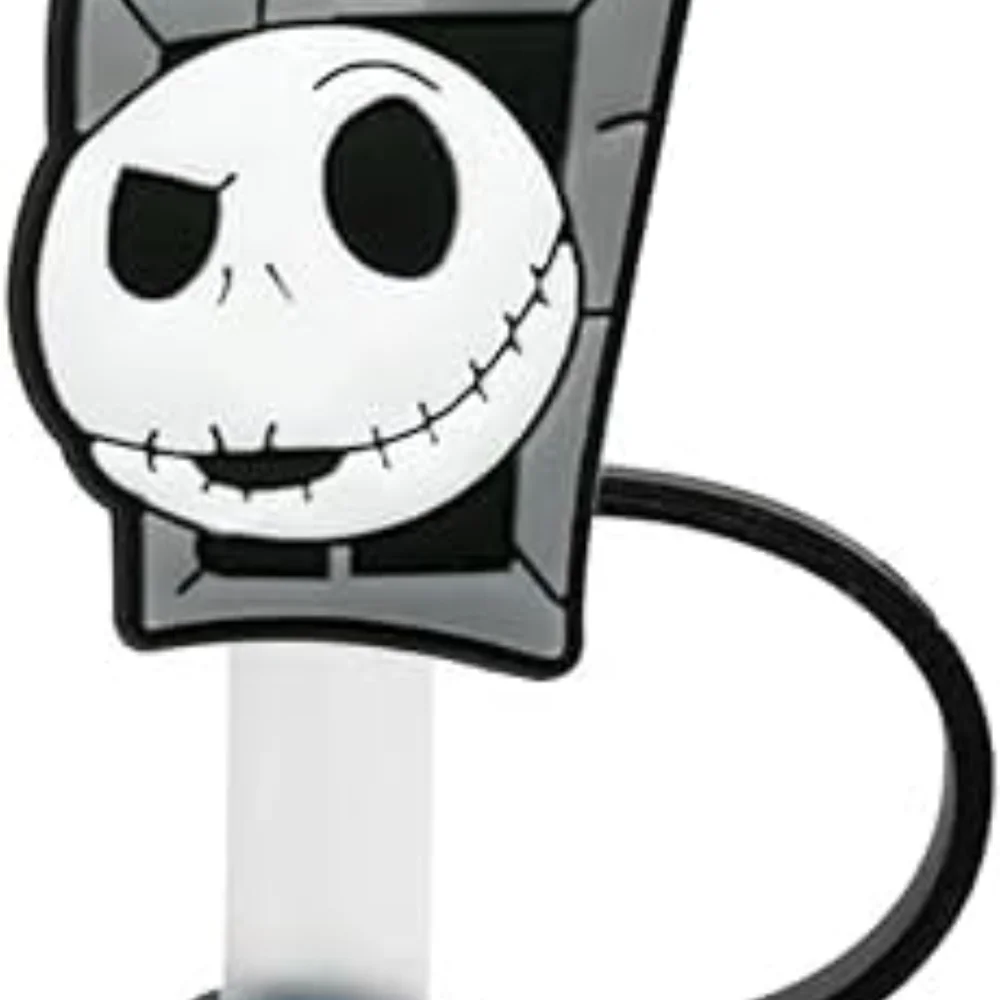 🎀$5 Disney The Nightmare Before Christmas Black and White Straw Charm